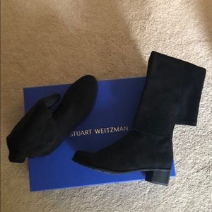 STUART WEITZMAN All Serve Suede Over the Heel boot